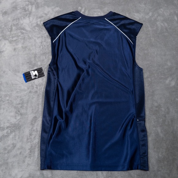 Vintage Starter Dazzle Jersey S 34-36 Blue NWT Deadstock Y2K Basketball Tank - Picture 3 of 10